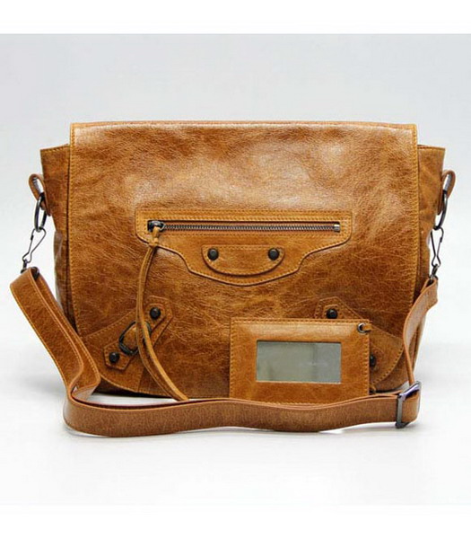 Borsa Balenciaga Arena Classic Folk spalla Camel